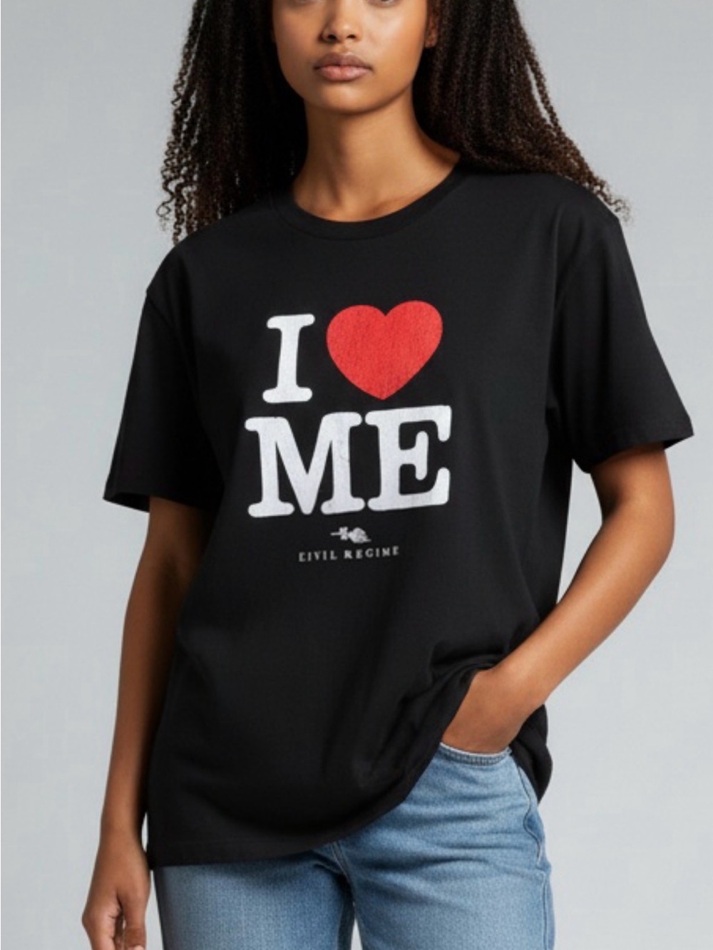 CIVIL REGIME  "I ♥ ME" Graphic Tee